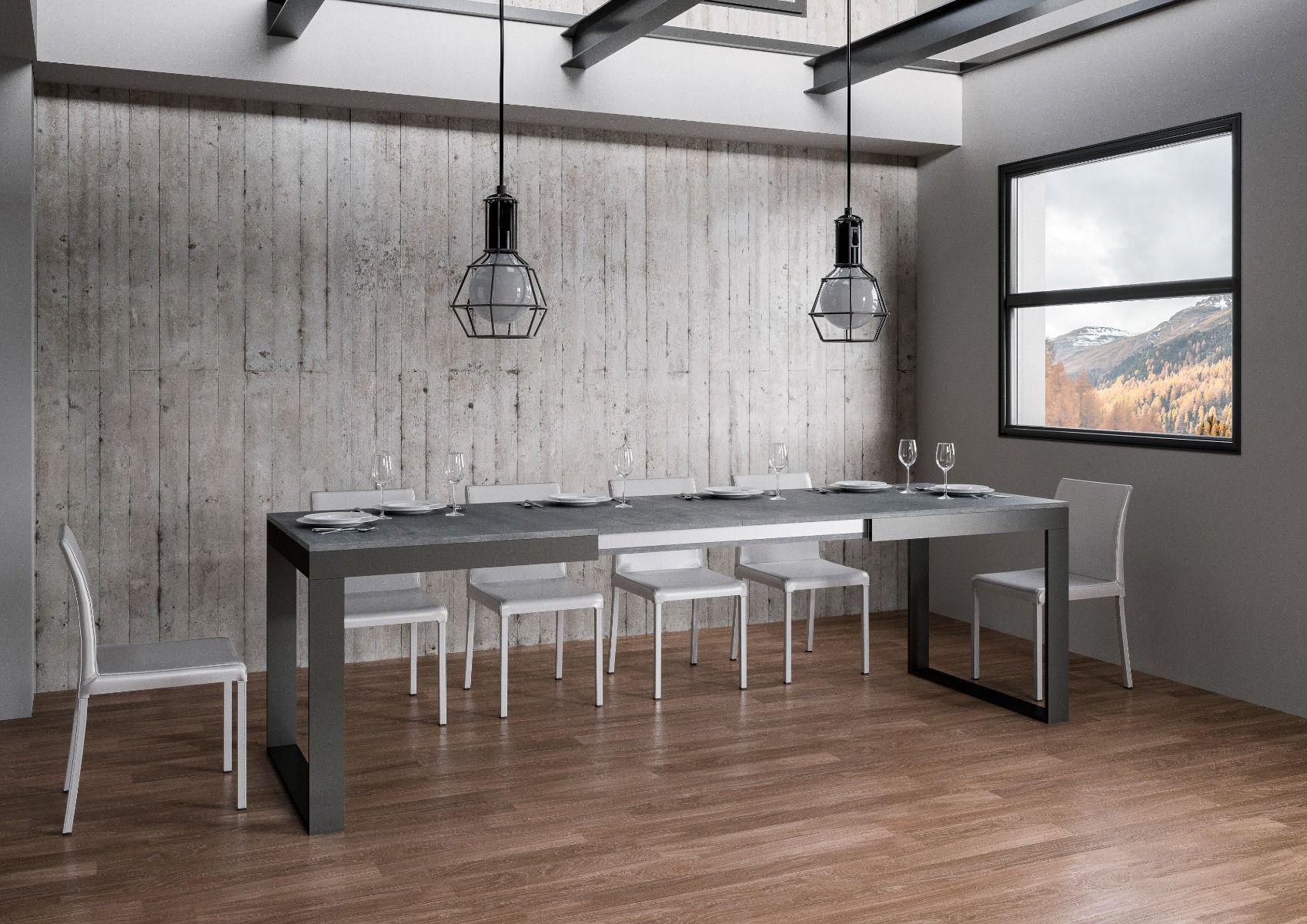 Tavolo allungabile Tecno Evolution con diverse rifiniture - Image 7