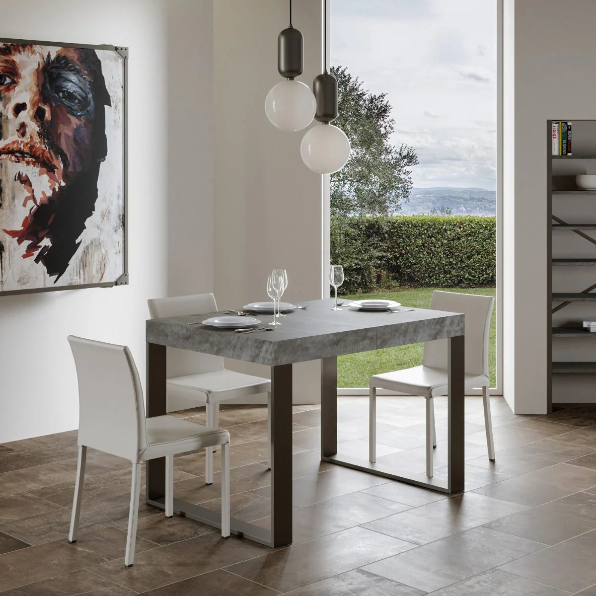 Tavolo allungabile Tecno Premium con telaio e gambe in diverse rifiniture - Image 7