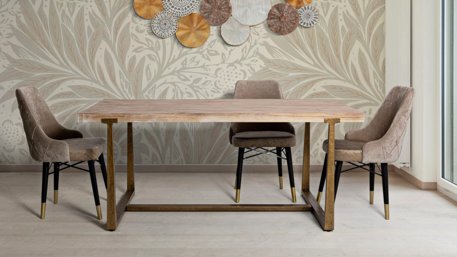 Tavolo Ankara Design Moderno 180x90x78 cm - Image 7