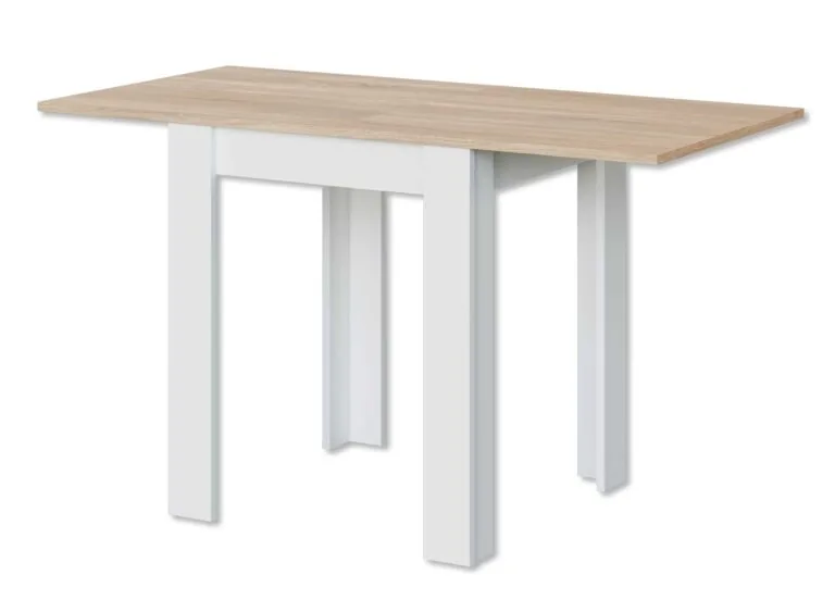 Tavolo espandibile 67x67/135-h79 rovere canadese/bianco artik - Image 2