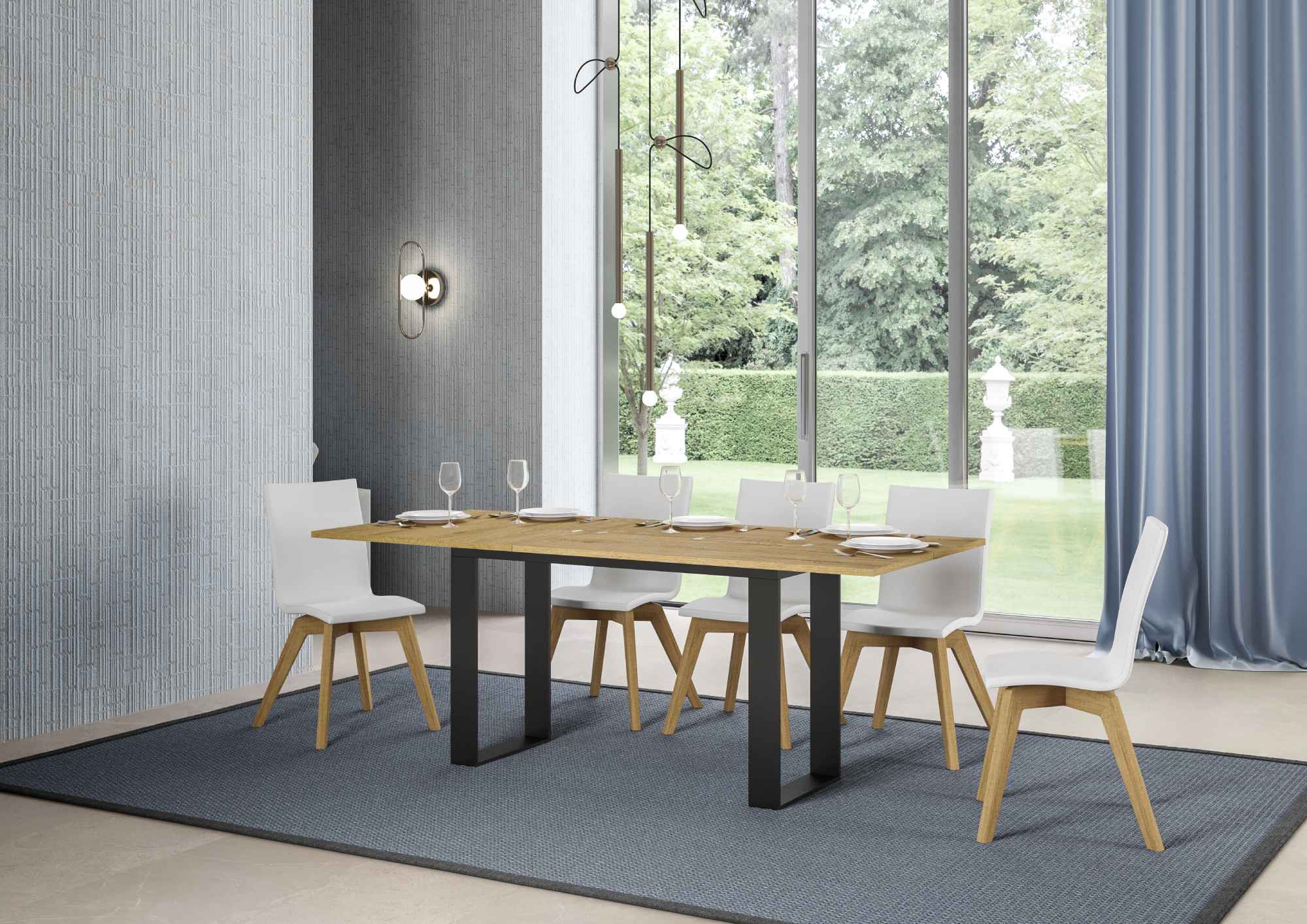 Tavolo apribile Tecno Double con diverse rifiniture - Image 10