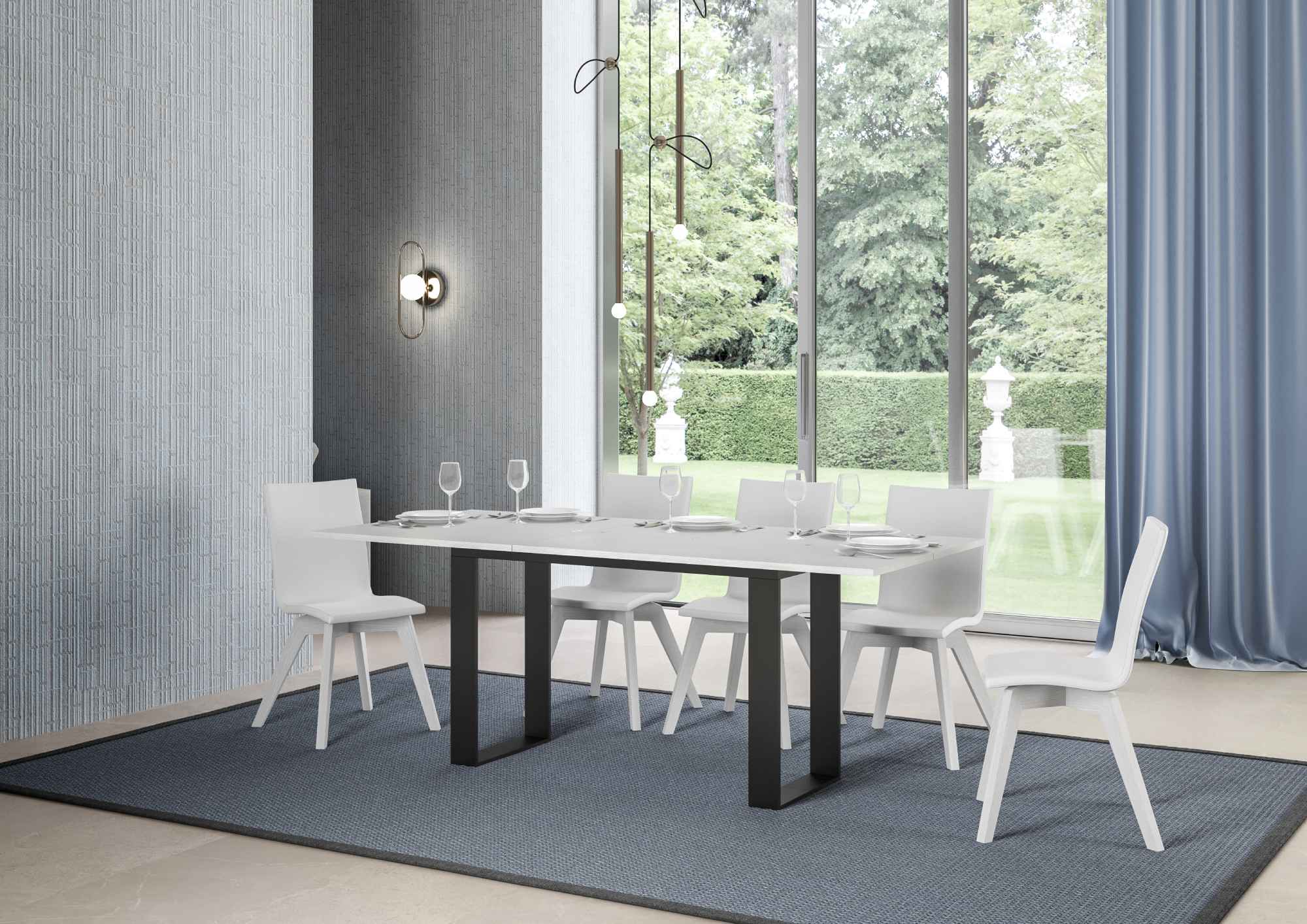 Tavolo apribile Tecno Double con diverse rifiniture - Image 4