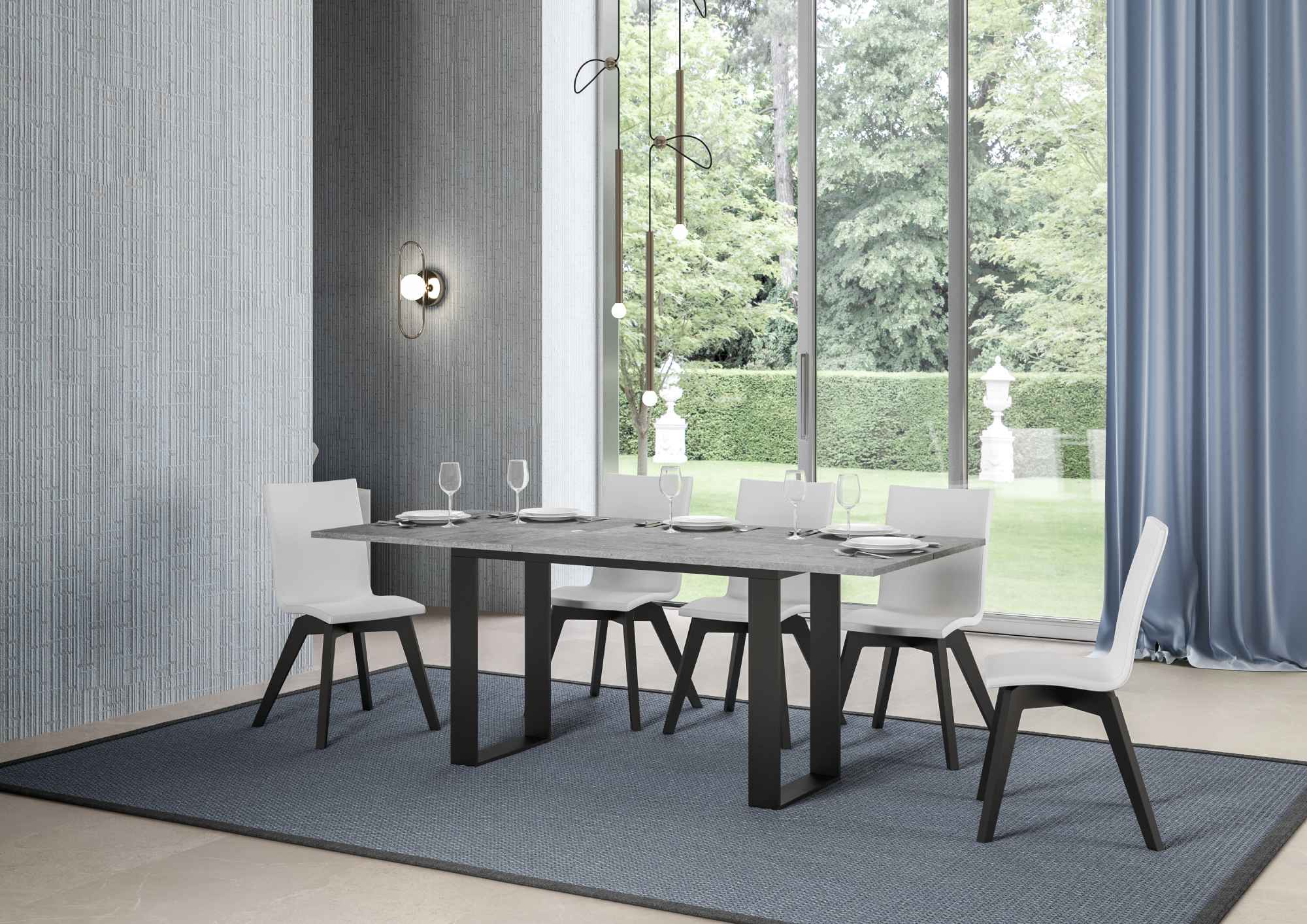 Tavolo apribile Tecno Double con diverse rifiniture - Image 6