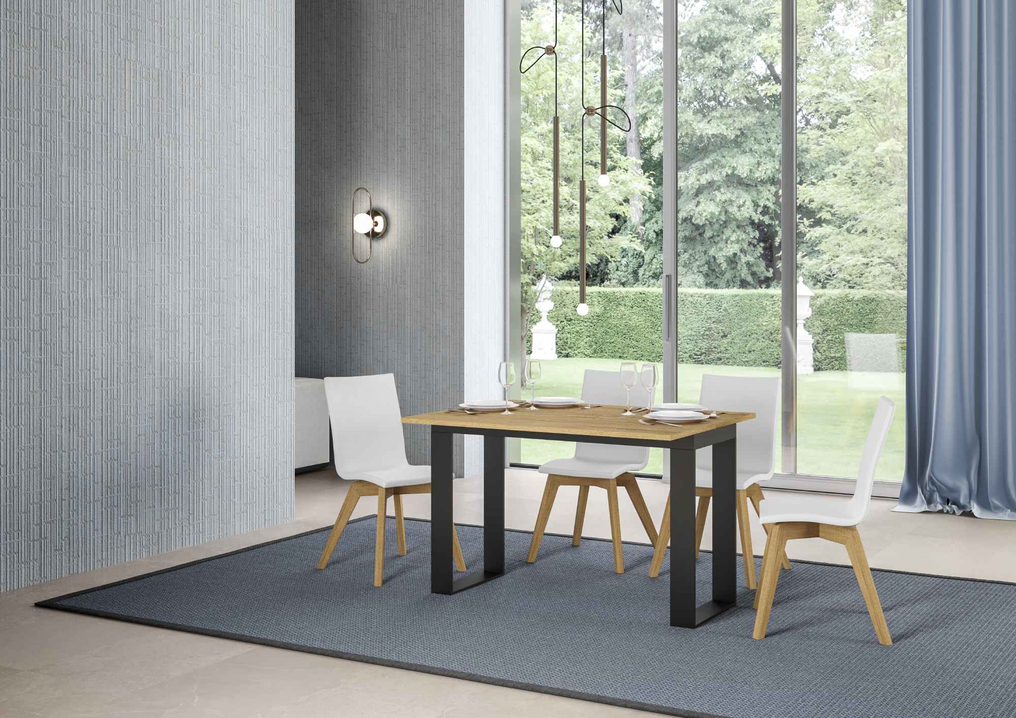 Tavolo apribile Tecno Double con diverse rifiniture - Image 9