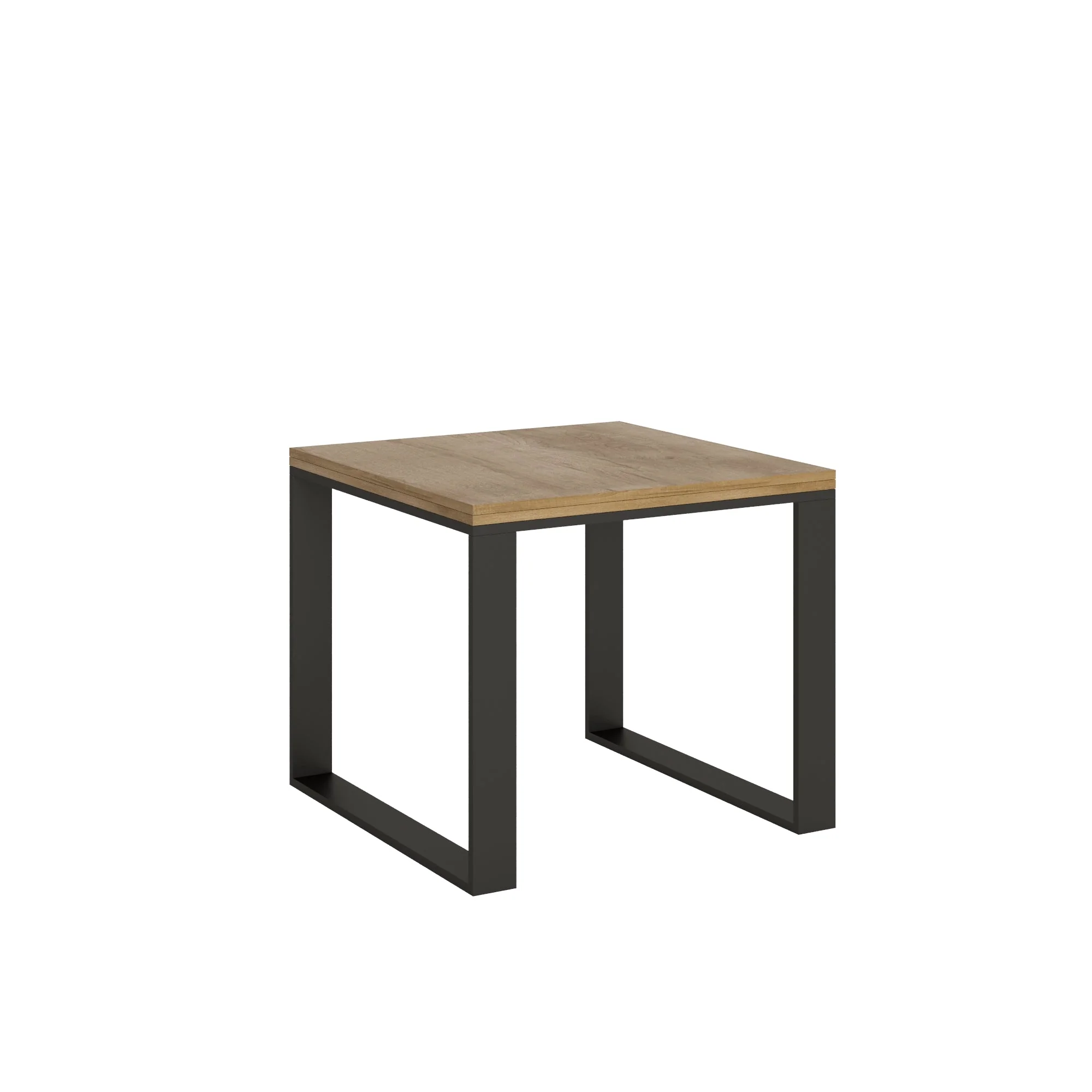 Tavolo apribile Tecno Libra con telaio Antracite, dimensioni 90x90/180 cm e 90x120/240 cm