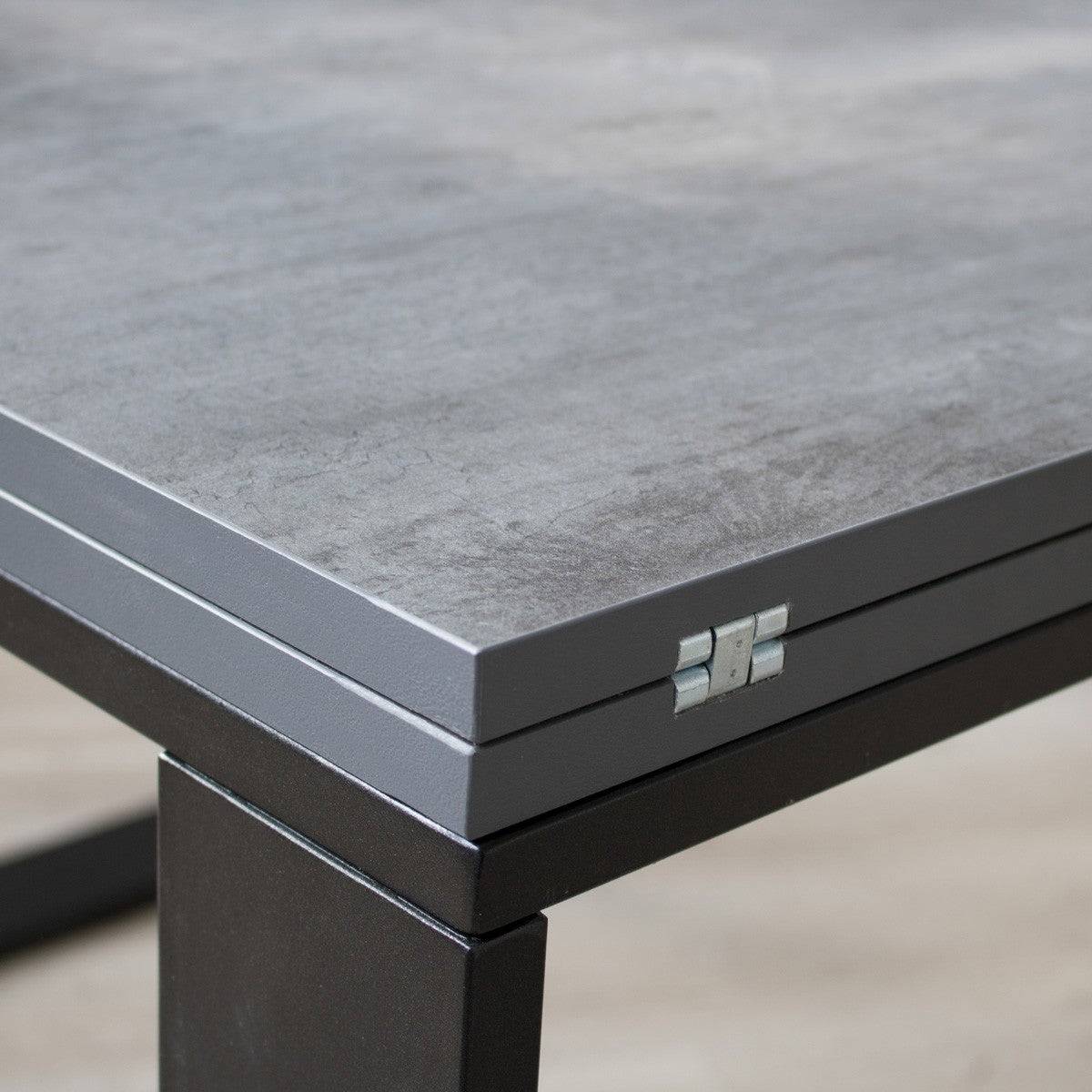 Tavolo apribile Tecno Libra con telaio Antracite, dimensioni 90x90/180 cm e 90x120/240 cm - Image 14