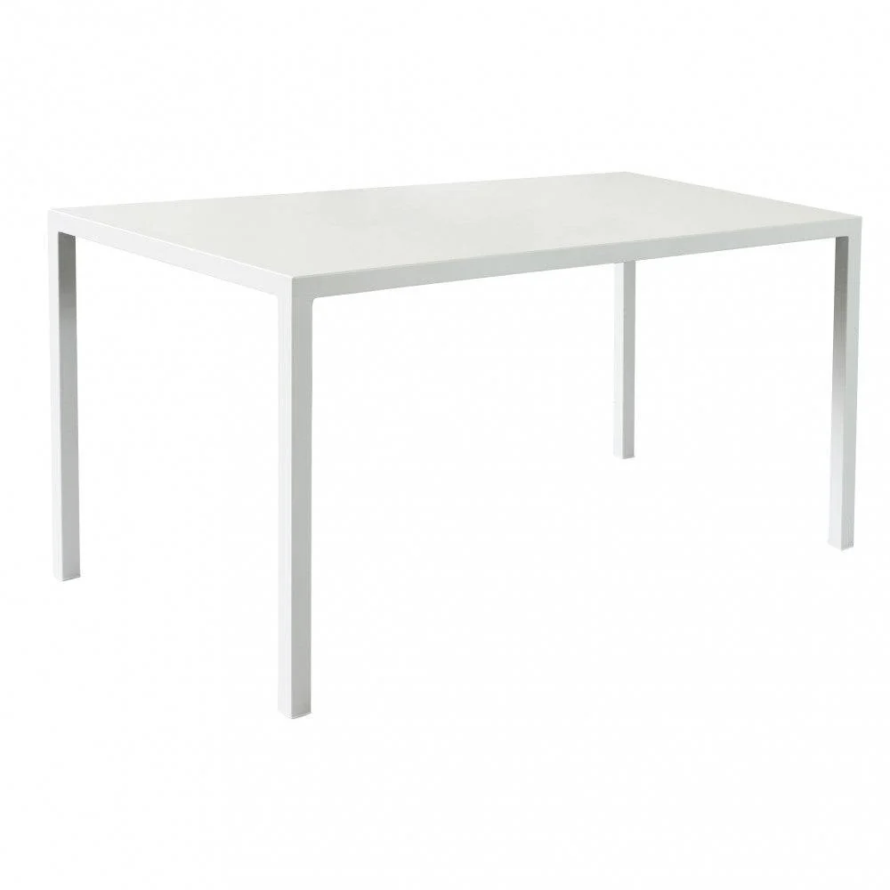 Tavolo Autolivellante Bianco, Forma Rettangolare, 80x120x76cm, Acciaio Verniciato - Image 2