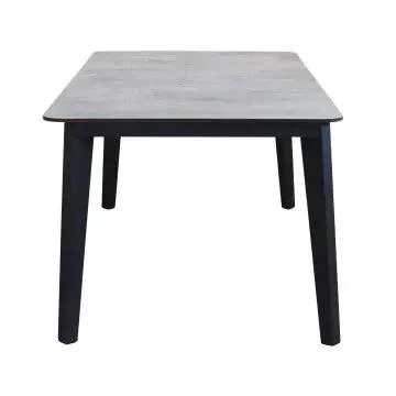 Tavolo Cancun 180 x 90 Struttura in Alluminio Verniciato Antracite e Piano in Laminato Grigio Scuro - Image 3