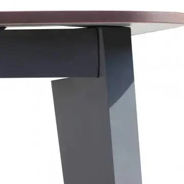 Tavolo Cancun 180 x 90 Struttura in Alluminio Verniciato Antracite e Piano in Laminato Grigio Scuro - Image 5