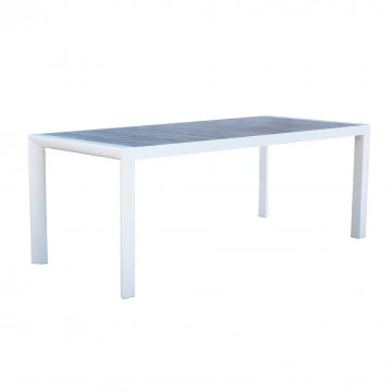 Tavolo Carson 195 x 90 - Struttura in alluminio con piano in ceramica effetto legno - Image 5