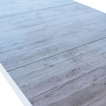 Tavolo Carson 195 x 90 - Struttura in alluminio con piano in ceramica effetto legno - Image 8