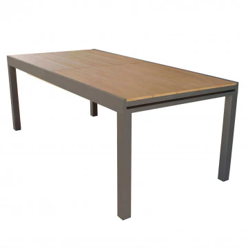Tavolo allungabile Cayman in Alluminio con Piano in Polywood color Teak - Image 19