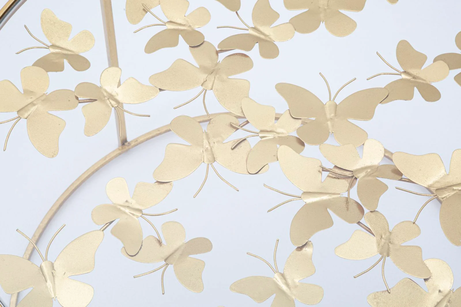 Tavolino da caffè con decorazioni a farfalla ø 60x40,5 cm - Image 4