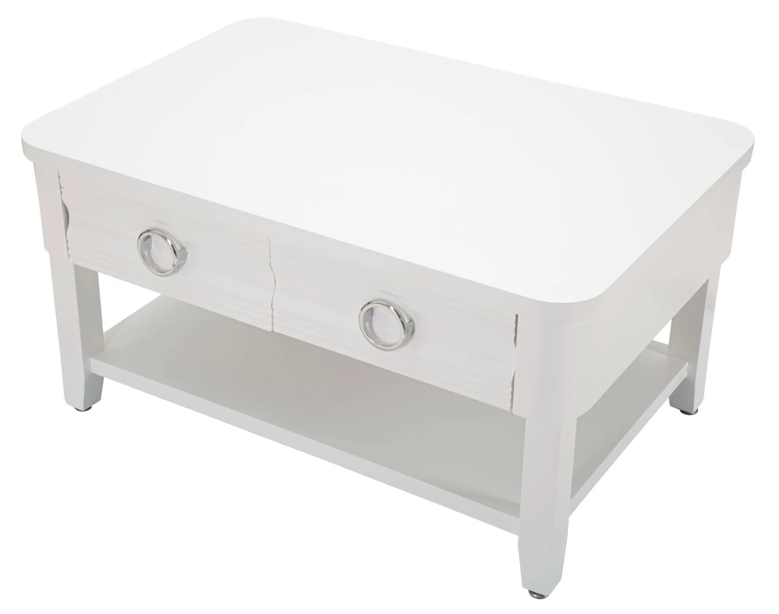 Tavolo rettangolare da caffè 90x60 cm con cassetti - Image 5