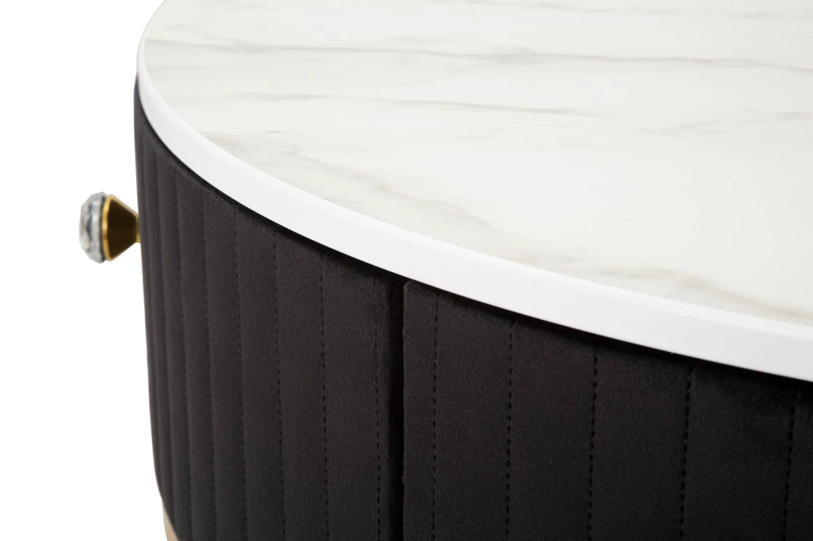 Tavolo da caffè rotondo Montpellier Nero Ø 75 cm - Eleganza e Funzionalità - Image 7