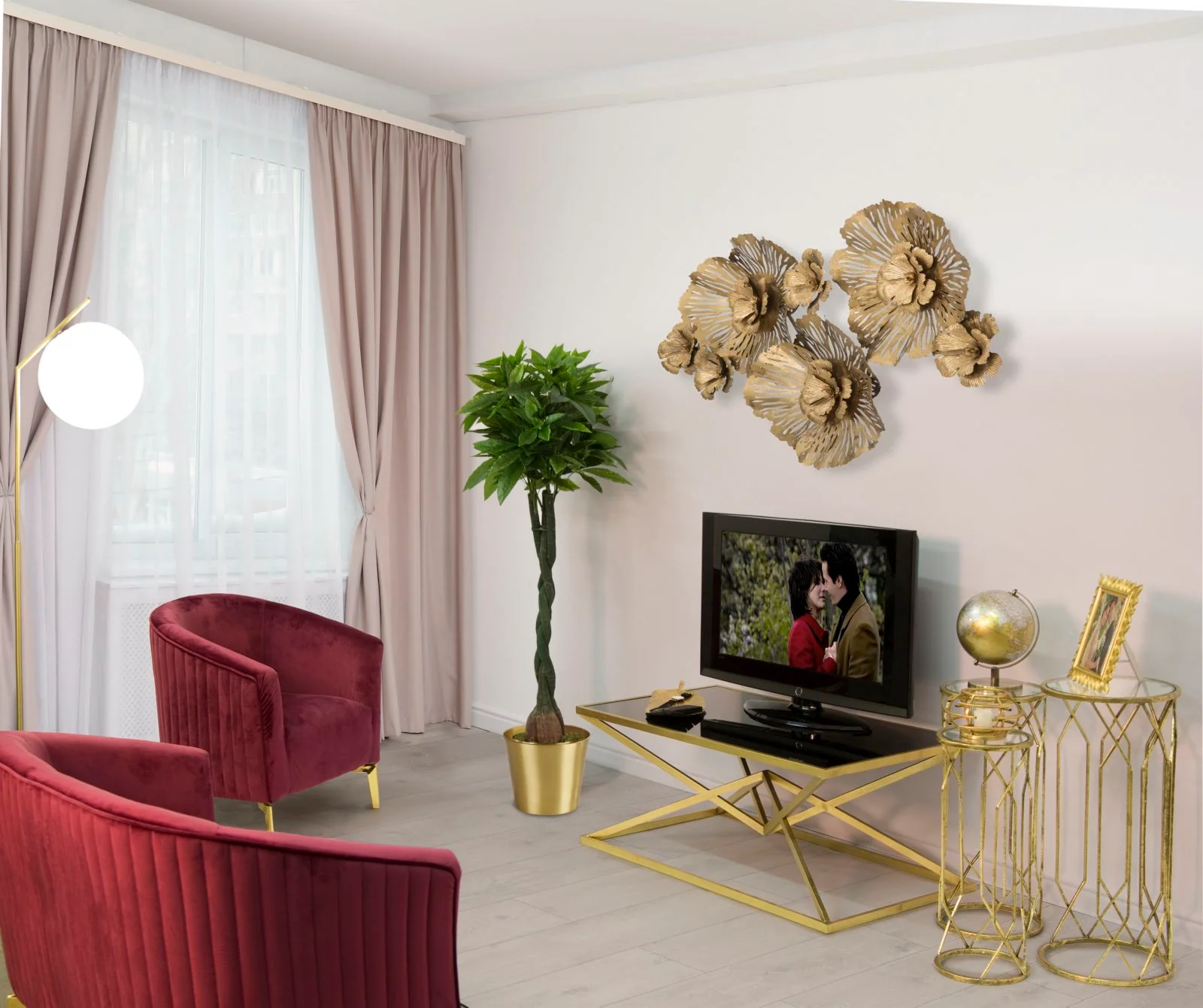 Tavolo da caffè geometrico design cm 110x60x45 - Image 4
