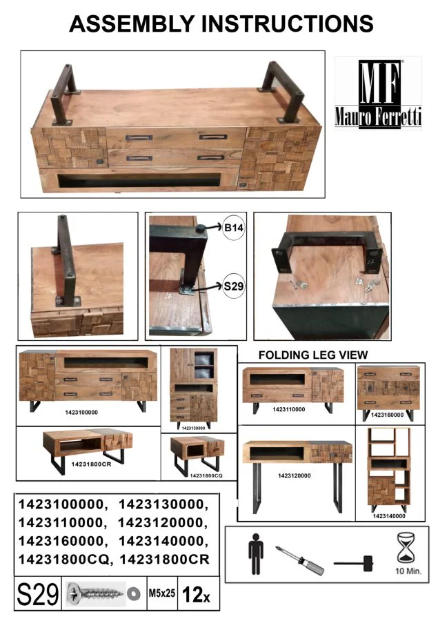 Tavolo da Caffè Mumbai in Legno di Acacia con Cassetti - Dimensioni 110x60x43 cm - Image 10