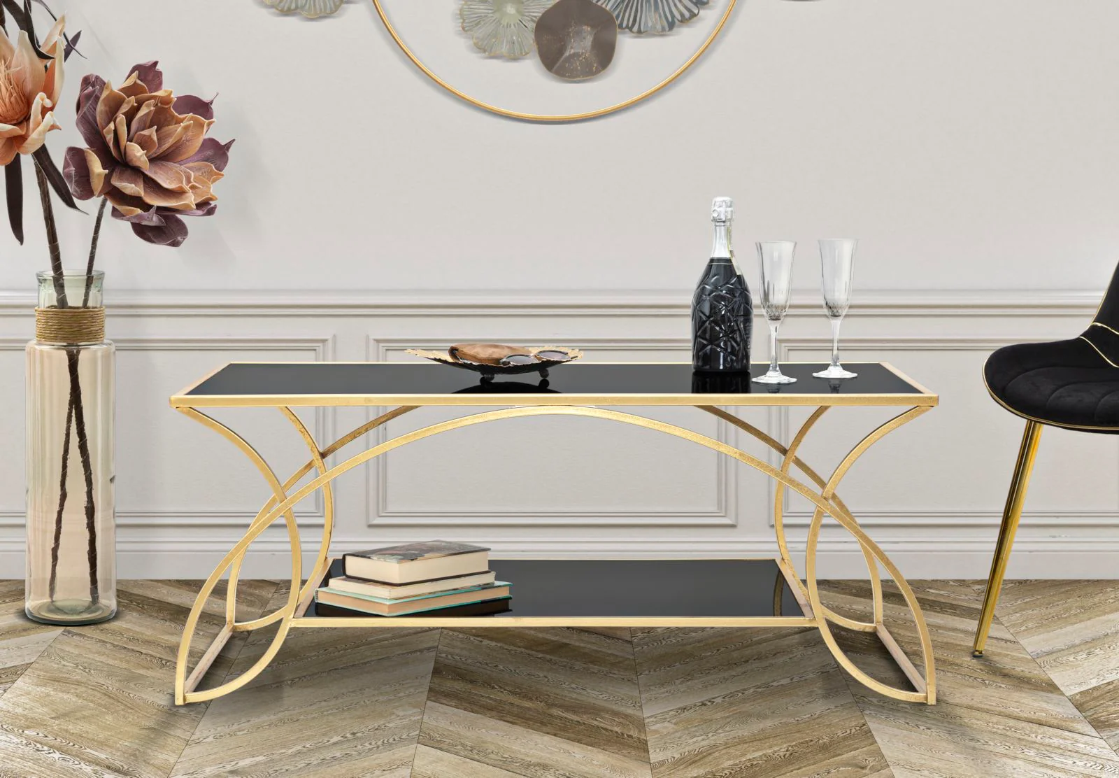 Tavolino da Caffè Sunshine 110x60 cm con Ripiano Inferiore - Image 8