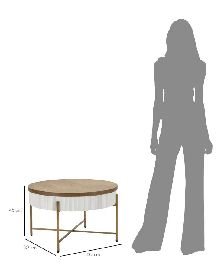 Tavolo da caffè Tolosa Ø 80 cm - Eleganza e Versatilità per il Tuo Spazio - Image 9