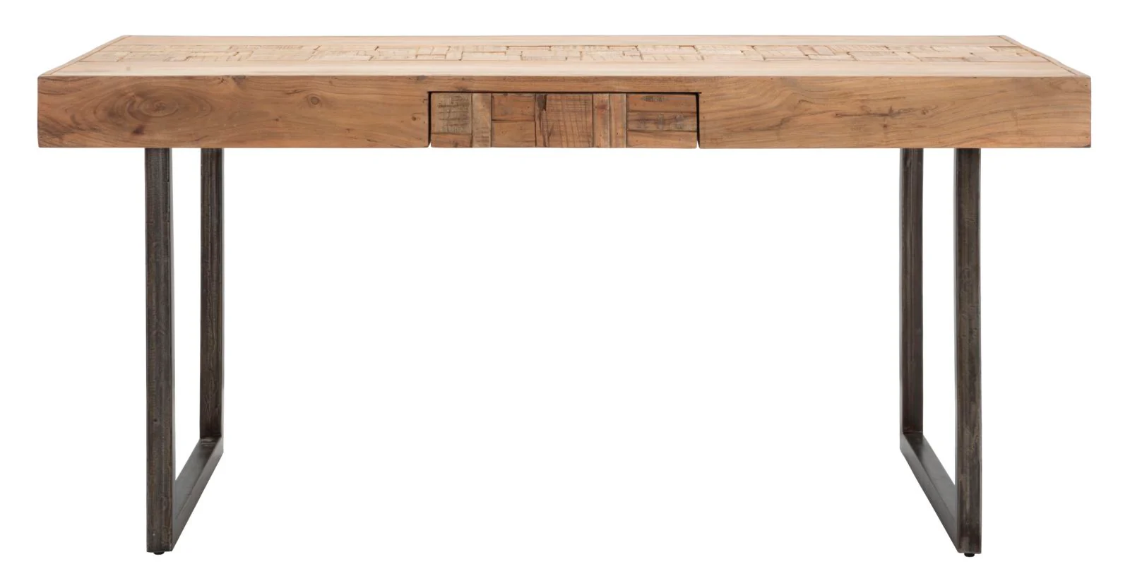 Tavolo da Pranzo Allungabile Mumbai in Legno di Acacia Nicolitica 160x90 cm - Image 3