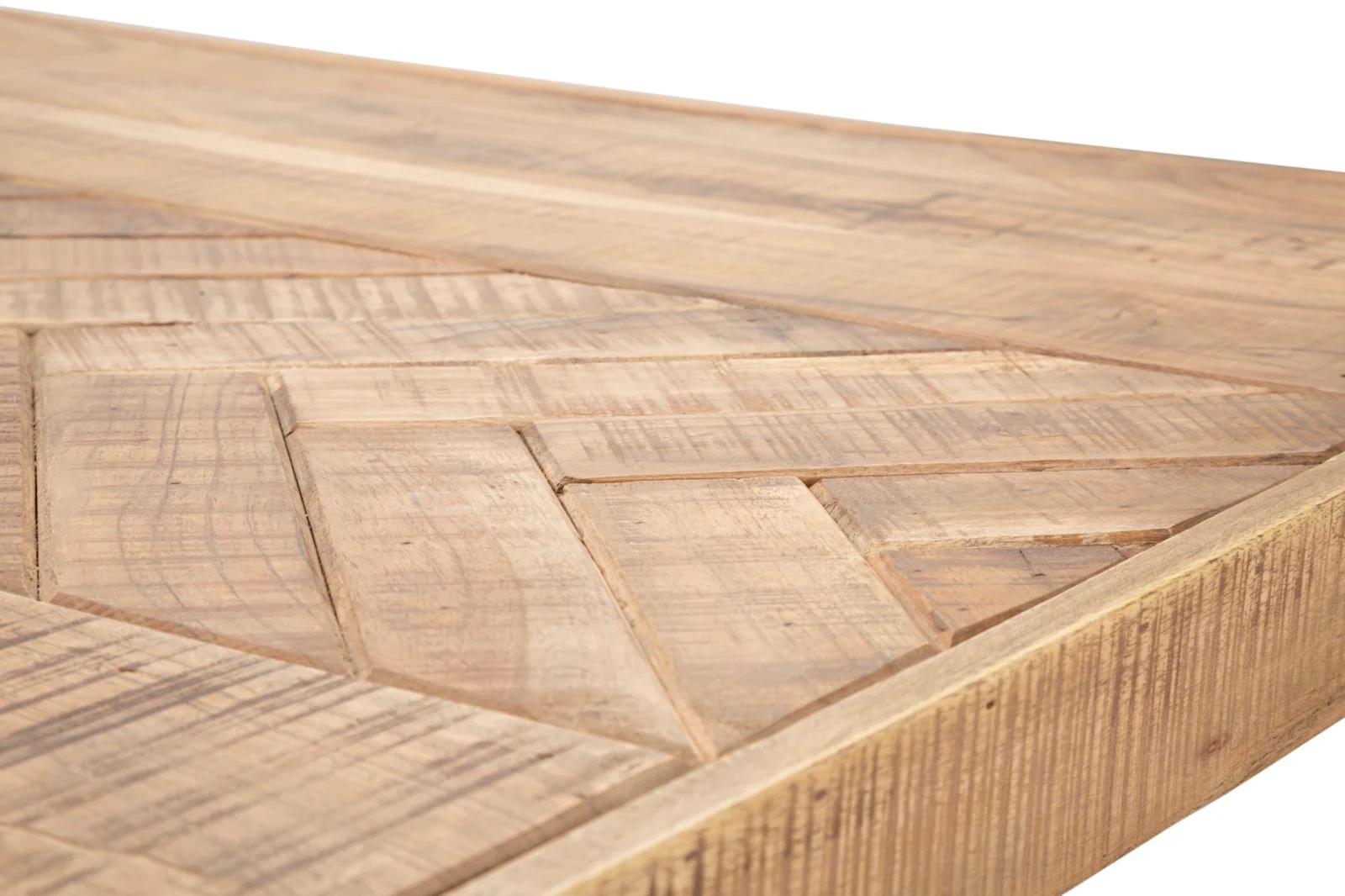 Tavolo da pranzo in legno di acacia nicolitica 180x90 cm con gambe in metallo design industriale - Image 7