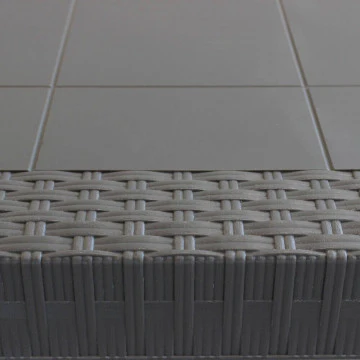 Tavolo Dallas 80 x 80 con Struttura in Plastica Stampata e Finitura Wicker - Image 9