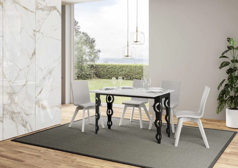 Tavolo Estensibile Karamay Double 90 - Struttura Antracite - Image 2