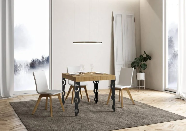 Tavolo allungabile Karamay Premium P.90 - Struttura Antracite - Image 2