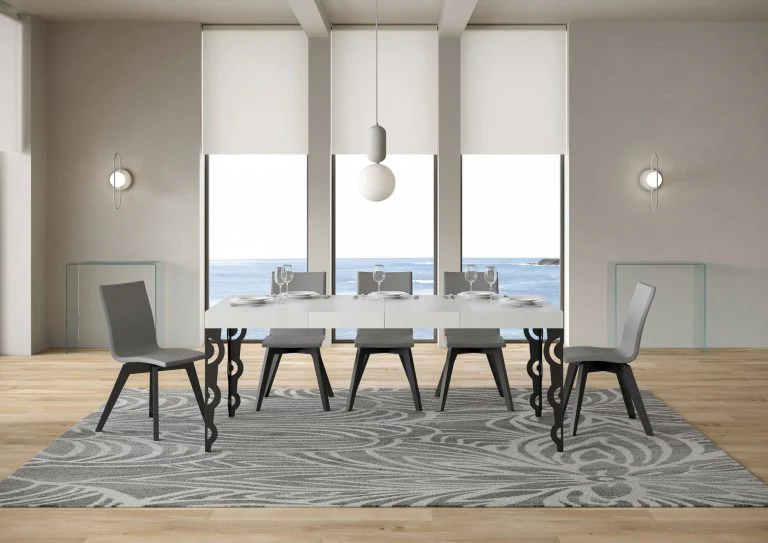 Tavolo allungabile Karamay Premium P.90 - Struttura Antracite - Image 9