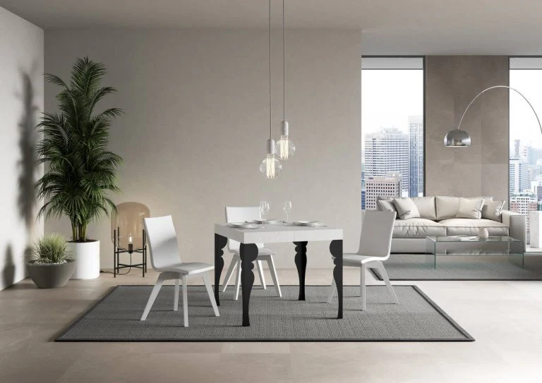 Tavolo Allungabile Paxon Premium 90 cm - Struttura Antracite