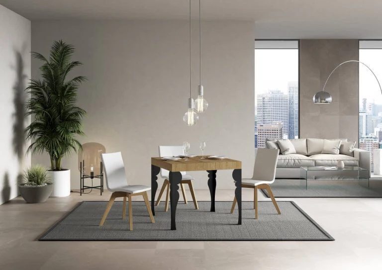 Tavolo Allungabile Paxon Premium 90 cm - Struttura Antracite - Image 2