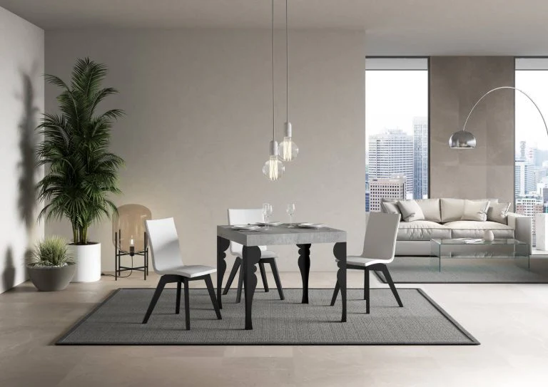 Tavolo Allungabile Paxon Premium 90 cm - Struttura Antracite - Image 3