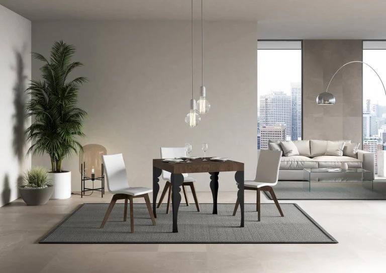 Tavolo Allungabile Paxon Premium 90 cm - Struttura Antracite - Image 4