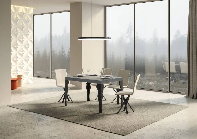Tavolo Allungabile Paxon Premium 90 cm - Struttura Antracite - Image 7