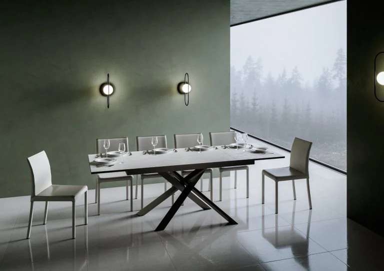 Tavolo allungabile Ganty in Antracite elegante - Image 11