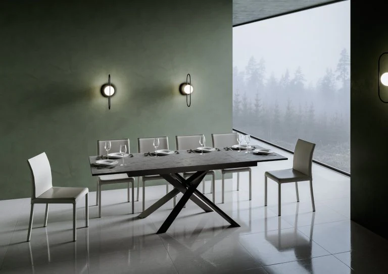 Tavolo allungabile Ganty in Antracite elegante - Image 12