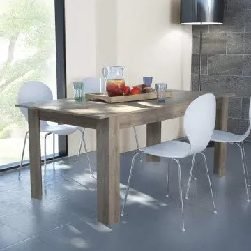 Tavolo Gemma Rovere Chiaro - Dimensioni: cm 160/200 x 90 x 75 h - Image 2