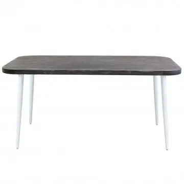 Tavolo Granada - Alluminio Bianco con Piano Grigio 160x90 cm - Image 3