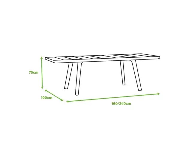 Tavolo Harmony Estensibile – 162/241 cm, 6/10 Persone, Effetto Legno - Image 8