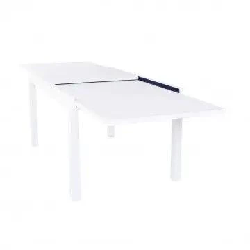 Tavolo Hawaii allungabile in alluminio bianco - 135/270 x 90 - Image 4