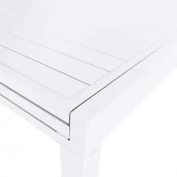 Tavolo Hawaii allungabile in alluminio bianco - 135/270 x 90 - Image 7