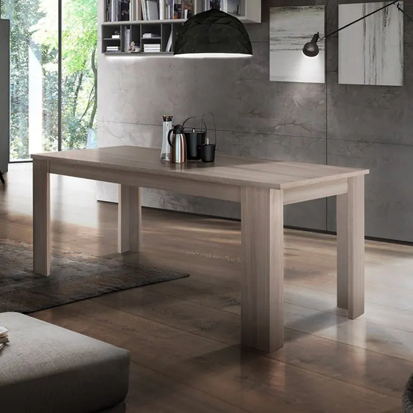 Tavolo Allungabile JESI 140 dal Design Moderno in Olmo Perla