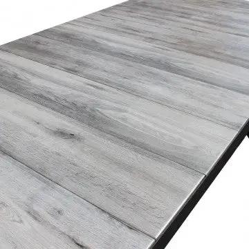 Tavolo Mackay 200 x 100 - struttura in alluminio, piano in ceramica effetto legno - Image 3