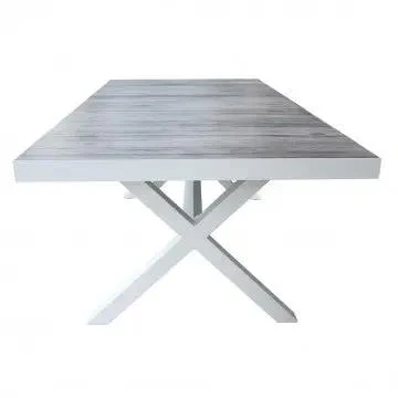 Tavolo Mackay 200 x 100 - struttura in alluminio, piano in ceramica effetto legno - Image 9