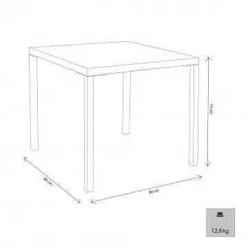 Tavolo Manchester impilabile 80 X 80 in acciaio verniciato a polvere - Image 13