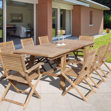 Tavolo Mirage 160/240 X 90 - Tavolo in Teak Allungabile - Image 16