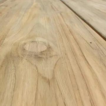Tavolo Nevis 200 x 100 con Struttura in Alluminio Spazzolato e Piano in Teak Riciclato - Image 5