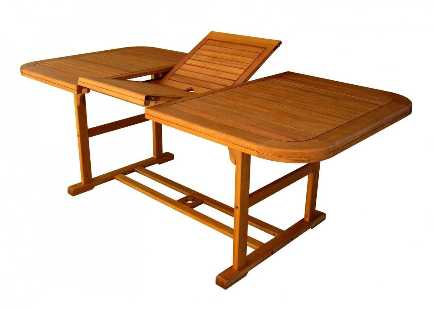 Tavolo Double rettangolare allungabile in legno di acacia cm 150/200x90 - Image 4