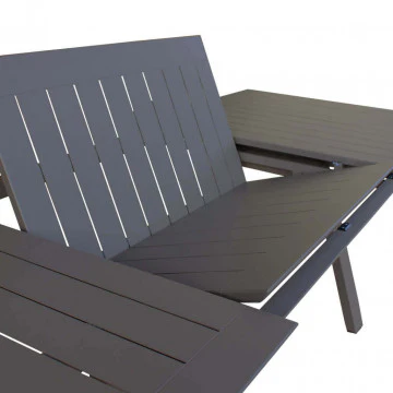 Tavolo rettangolare Zante allungabile 200/300 x 110 in alluminio - Image 15