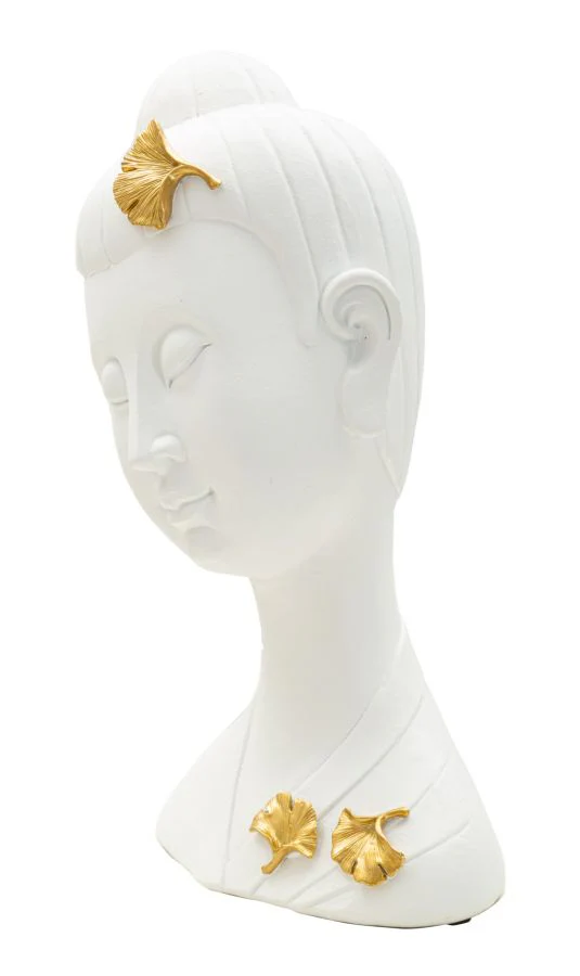 Testa di Buddha decorativa - 21,5x16x35 cm - Image 4